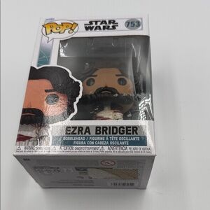 Funko Pop! Star Wars Ezra Bridger Figure - Black and Brown